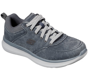 Skechers Delson 2.0- Kemper 210024/BLU Blue Mens Casual Comfort Lace Up Shoes