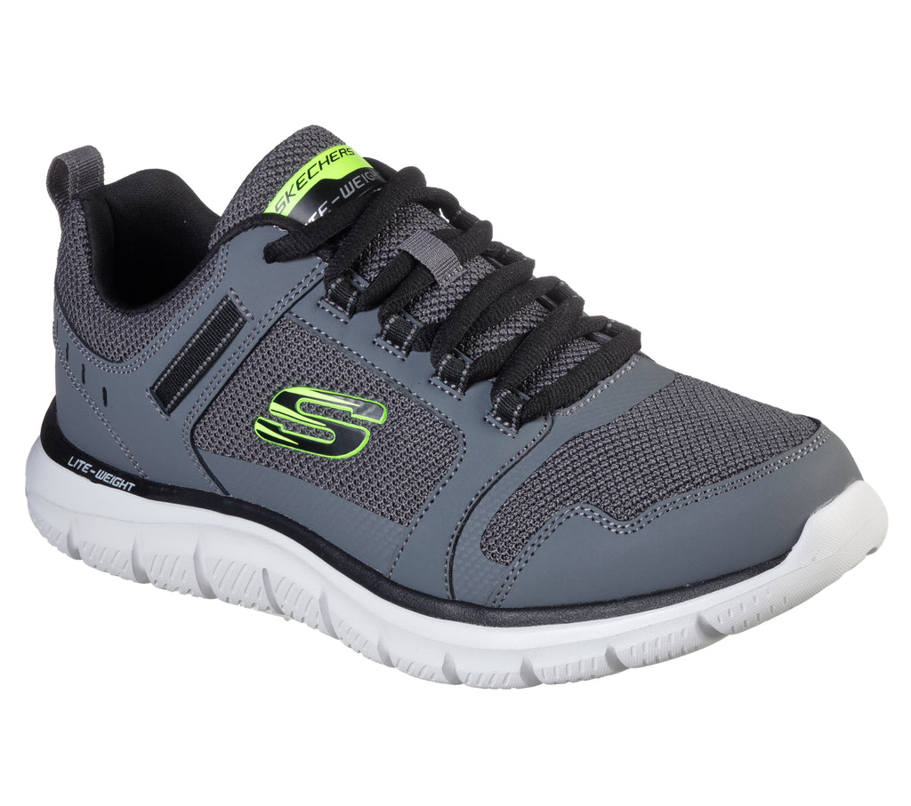 Skechers 232001/CCBK Charcoal Mens Casual Comfort Lace Up Trainers