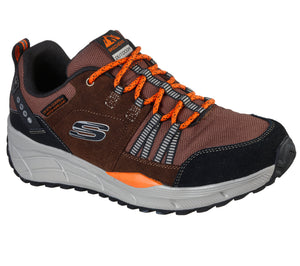 Skechers 237023/BRBK Brown Mens Casual Comfort Hiking Trainers