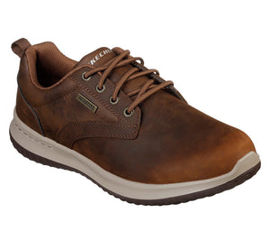 Skechers 65693/CDB Brown Mens Casual Comfort Stretchy Bungee Lace System Shoes