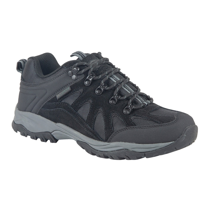 Northwest Territory Steen Black Mens Casual Comfort Waterproof Walking Shoes