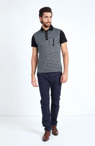 Mish Mash 1984 Bromley Twill Navy Casual Cotton Chino (Other Lengths Available)