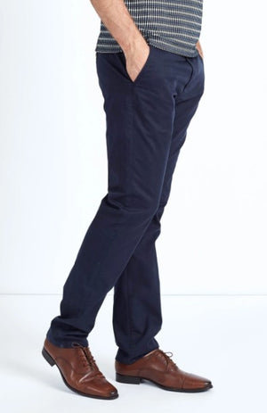 Mish Mash 1984 Bromley Twill Navy Casual Cotton Chino (Other Lengths Available)