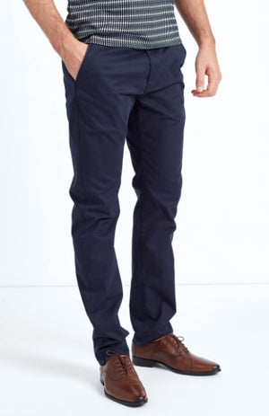 Mish Mash 1984 Bromley Twill Navy Casual Cotton Chino (Other Lengths Available)