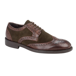 Tredflex TF5914B Brown Mens Smart Formal Leather Lace Up Brogues