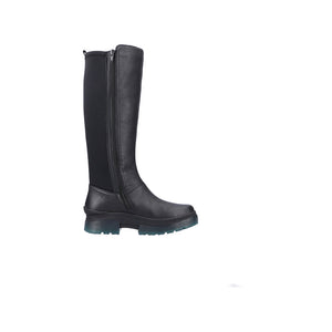 Rieker Revolution W0391-00 Black Womens Casual Comfort Long Boot