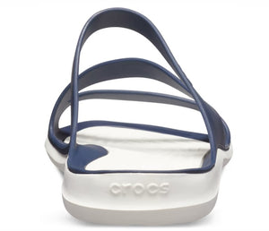 Crocs Navy/ White Swiftwater Womens Flexible Slip On Sandals