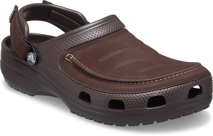 Crocs Yukon 2 Vista Clog Espresso Mens Slip On Leather Shoes Walking Casual Sandals