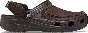 Crocs Yukon 2 Vista Clog Espresso Mens Slip On Leather Shoes Walking Casual Sandals