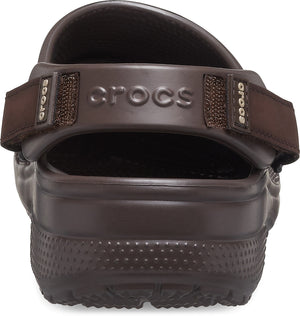 Crocs Yukon 2 Vista Clog Espresso Mens Slip On Leather Shoes Walking Casual Sandals