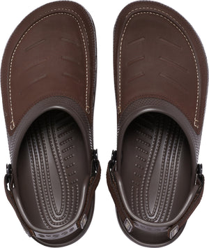 Crocs Yukon 2 Vista Clog Espresso Mens Slip On Leather Shoes Walking Casual Sandals