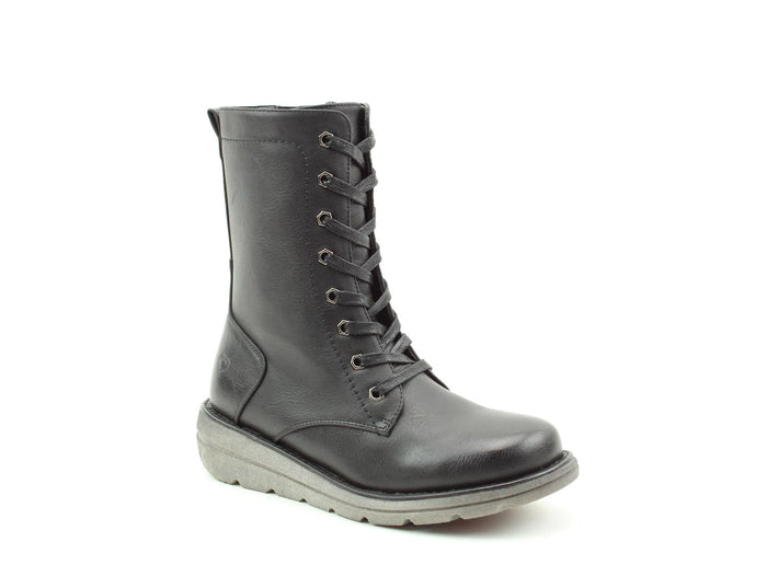 Heavenly Feet Martina3 Black Womens Casual Comfort Boots