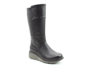 Heavenly Feet Lombardy Black Womens Casual Comfort Boots