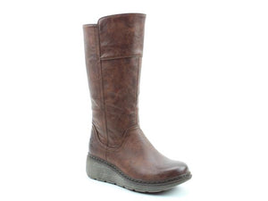 Heavenly Feet Lombardy Chocolate Brown Womens Casual Comfort Boots