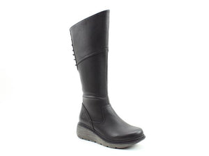 Heavenly Feet Ohio Black Womens Casual Comfort Boots
