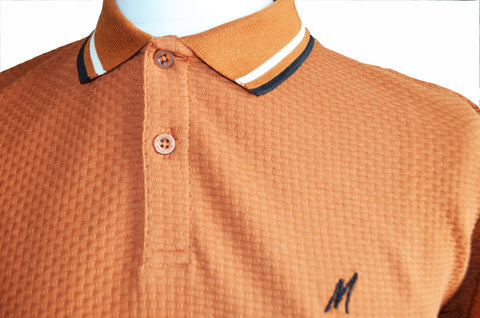 Mish Mash 2961 Stockholm - Camel Mens Short Sleeve Polo Shirt