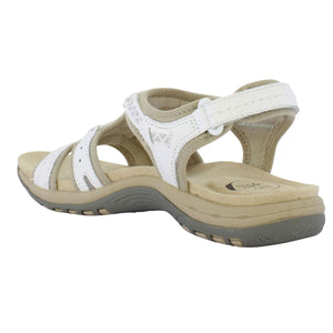Free Spirit Fairmont White Women's Casual Adjustable Heel Strap Sandals