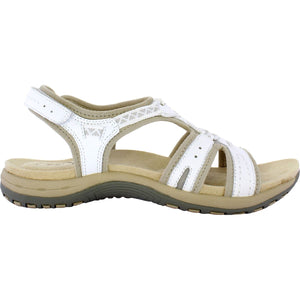 Free Spirit Fairmont White Women's Casual Adjustable Heel Strap Sandals