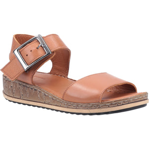 Hush Puppies Ellie Tan Women's Leather Comfort Sandal