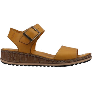 Hush Puppies Ellie Yellow Women's Leather Comfort Sandal