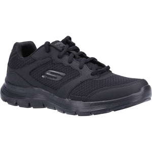 Skechers 232225/BBK Black Mens Flex Advantage Comfort Lace Up Trainer