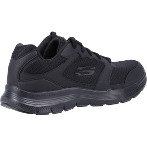 Skechers 232225/BBK Black Mens Flex Advantage Comfort Lace Up Trainer