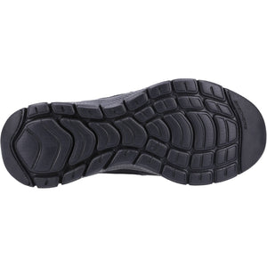 Skechers 232225/BBK Black Mens Flex Advantage Comfort Lace Up Trainer