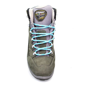 Grisport Lady Anaheim Grey Turquoise Womens Walking Hiking Boots Lace Up Leather