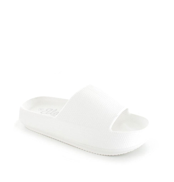 Ella Cloud White Slip On Comfort Summer Sandals