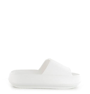 Ella Cloud White Slip On Comfort Summer Sandals