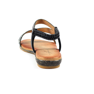 Lunar JLH321 Blaise II Black Womens Comfortable Summer Sandals