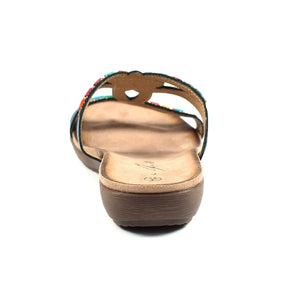 Lunar JLH366 Chill Blue Womens Slip On Mules Sandals