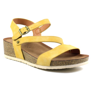 Lunar JLH358 Cluster Mustard Womens Comfortable Summer Slingback Sandals