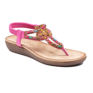 Lunar JLH320 Una Cerise Womens Comfortable Summer Sandals