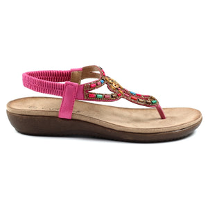 Lunar JLH320 Una Cerise Womens Comfortable Summer Sandals