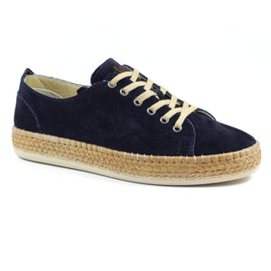 Lazy Dogz Maddison Navy Womens Casual Comfort Leather Trainer