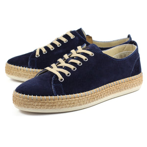 Lazy Dogz Maddison Navy Womens Casual Comfort Leather Trainer