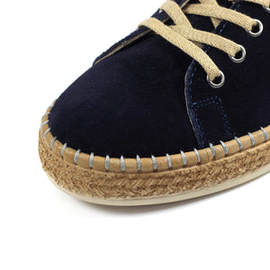 Lazy Dogz Maddison Navy Womens Casual Comfort Leather Trainer