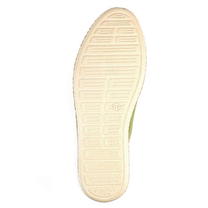 Lazy Dogz Maddison Olive Green Womens Casual Comfort Leather Trainer