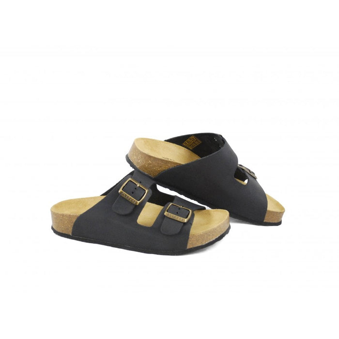 Plakton Malaga Mid 340010 Black Womens Casual Stylish Open Toe Sandals