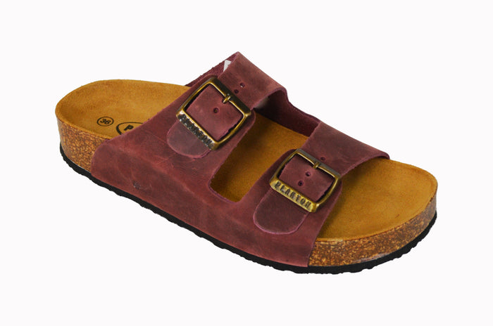 Plakton CP Malaga Mid 340010 Burdeos Womens Casual Stylish Open Toe Sandals