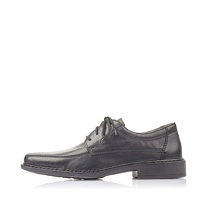 Rieker B0812-00 Black Mens Casual Smart Comfort Lace Up Leather Shoes