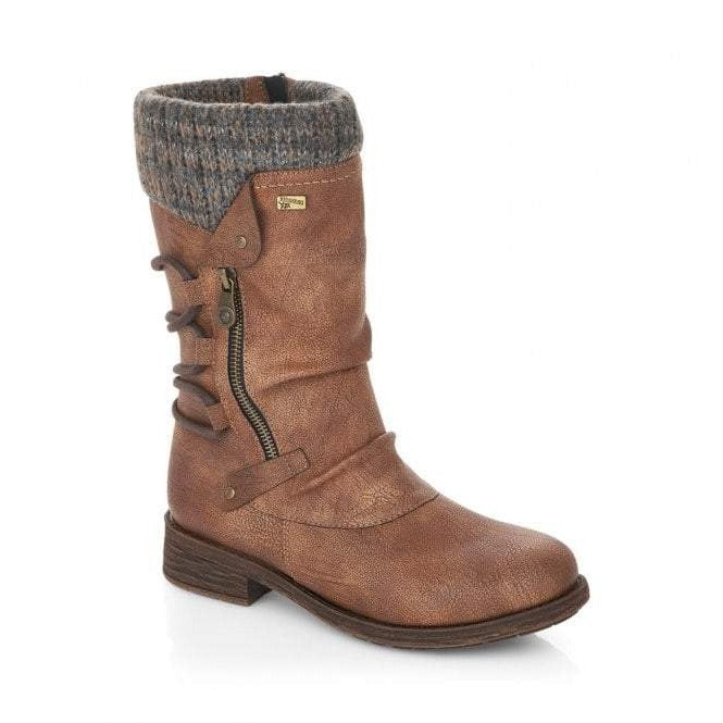 Remonte D8070-25 Brown Womens Casual Comfort Calf Boots