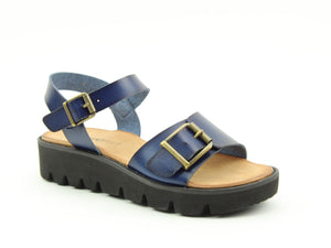 Heavenly Feet Trudy Navy Ladies Casual Comfort Sandals