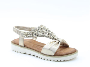 Heavenly Margarita Gold Womens Casual Comfort Sandals