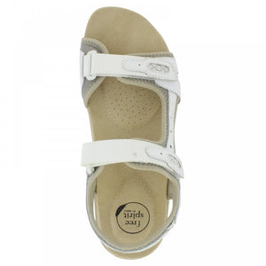 Free Spirit Frisco White Women's Casual Touch Fastening Sandals