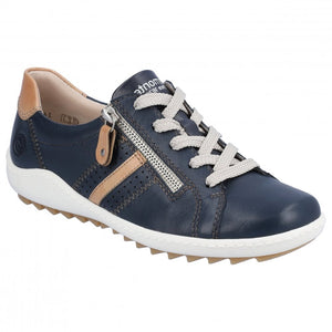 Remonte R1432-14 Blue Combination Womens Casual Comfort Leather Shoes