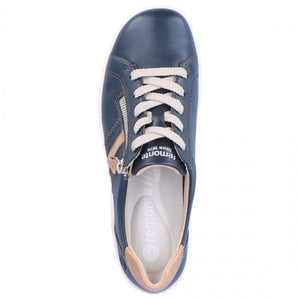Remonte R1432-14 Blue Combination Womens Casual Comfort Leather Shoes